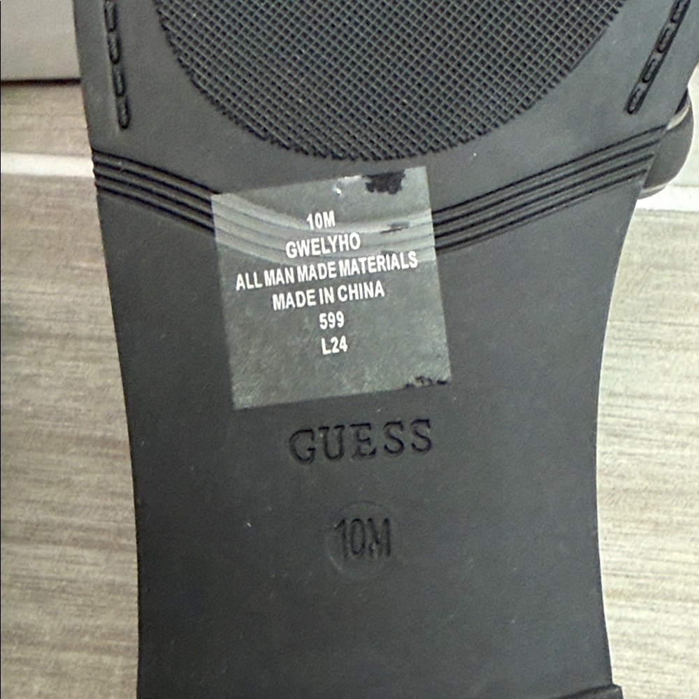 GUESS Women's Black Elyho Jelly Cutout Logo Flat Sandals size 10 - Picture 5 of 6